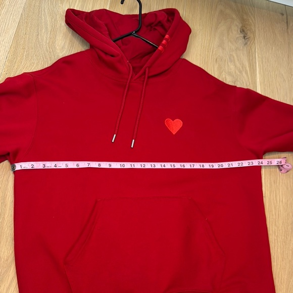 Red Heart Embroidered Men's Hoodie - Picture 6 of 9